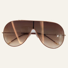 Load image into Gallery viewer, Metal Frame Oval Sunglasses Women